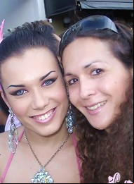 Trannies showing tits in the...